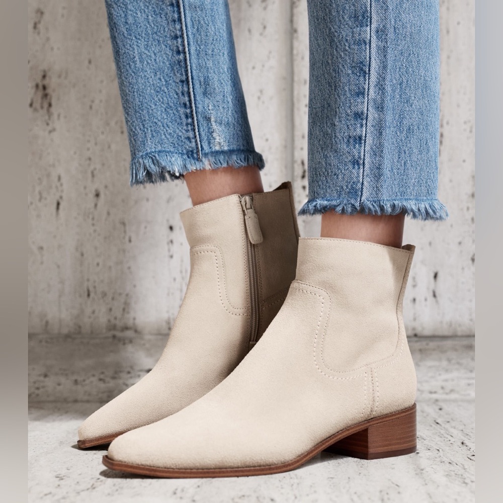 Cole Haan Cream Ankle Booties